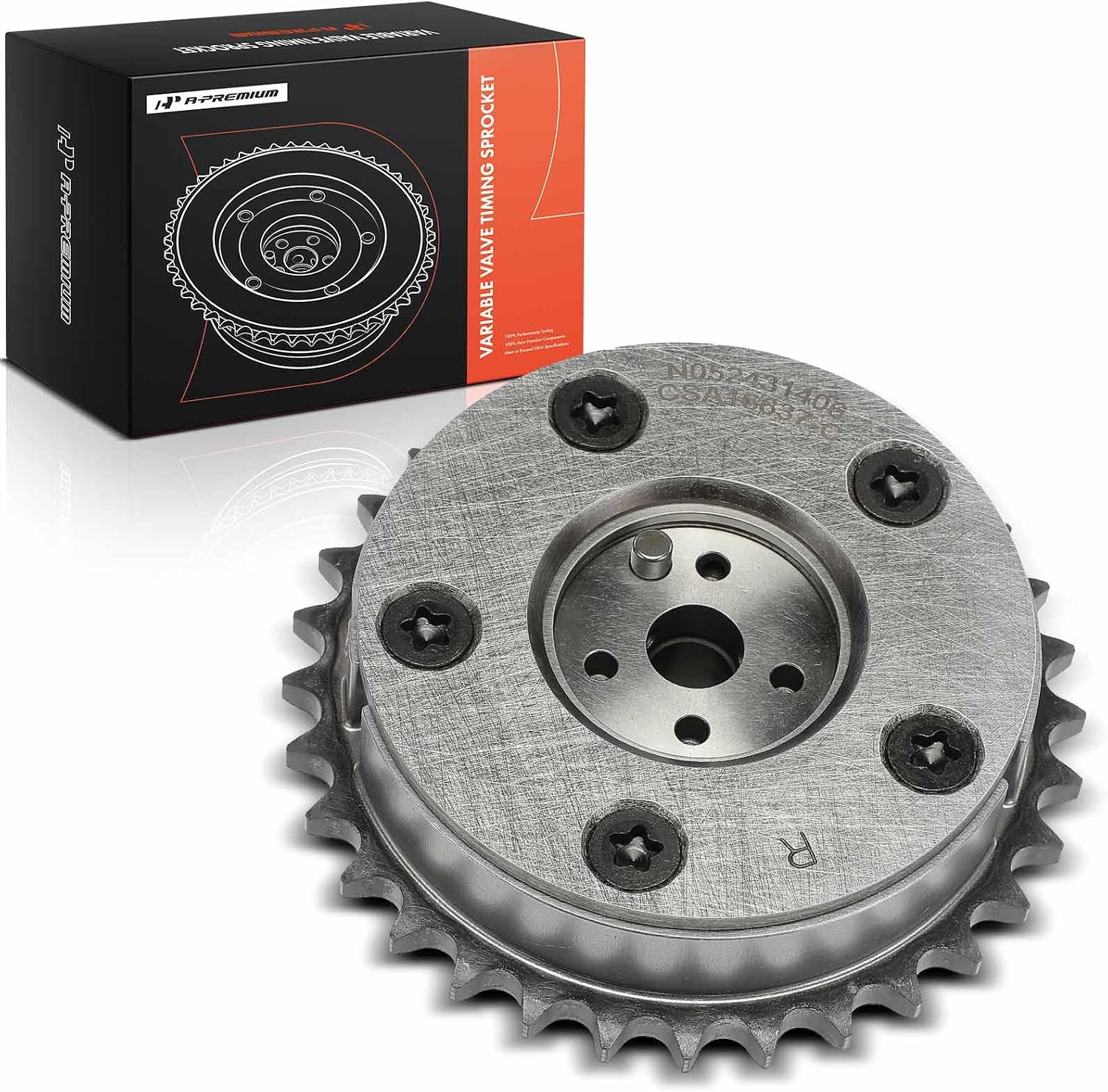 A-Premium Intake Variable Valve Timing Sprocket Gear Camshaft Adjuster | Compatible with Buick LaCrosse 2005-2006, Rendezvous & Cadillac SRX 2004-2006, CTS 2004-2006, STS & Saab 9-3