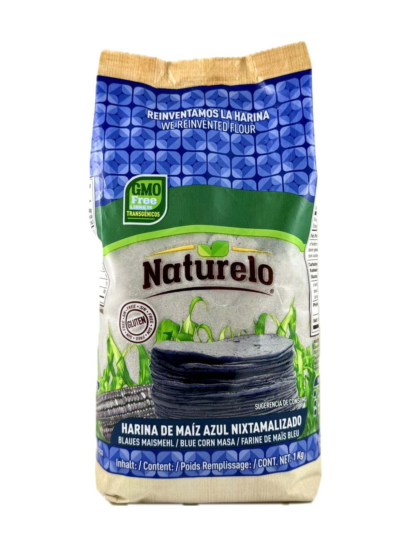 Naturelo ブルーコーンマサ 1000g 青とうもろこし粉（ブルーマサ）…