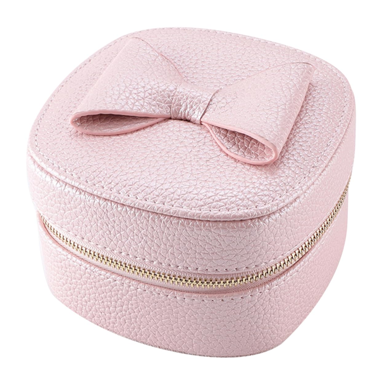 Boîte à bijoux portable Healvian étui de rangement en cuir PU voyage