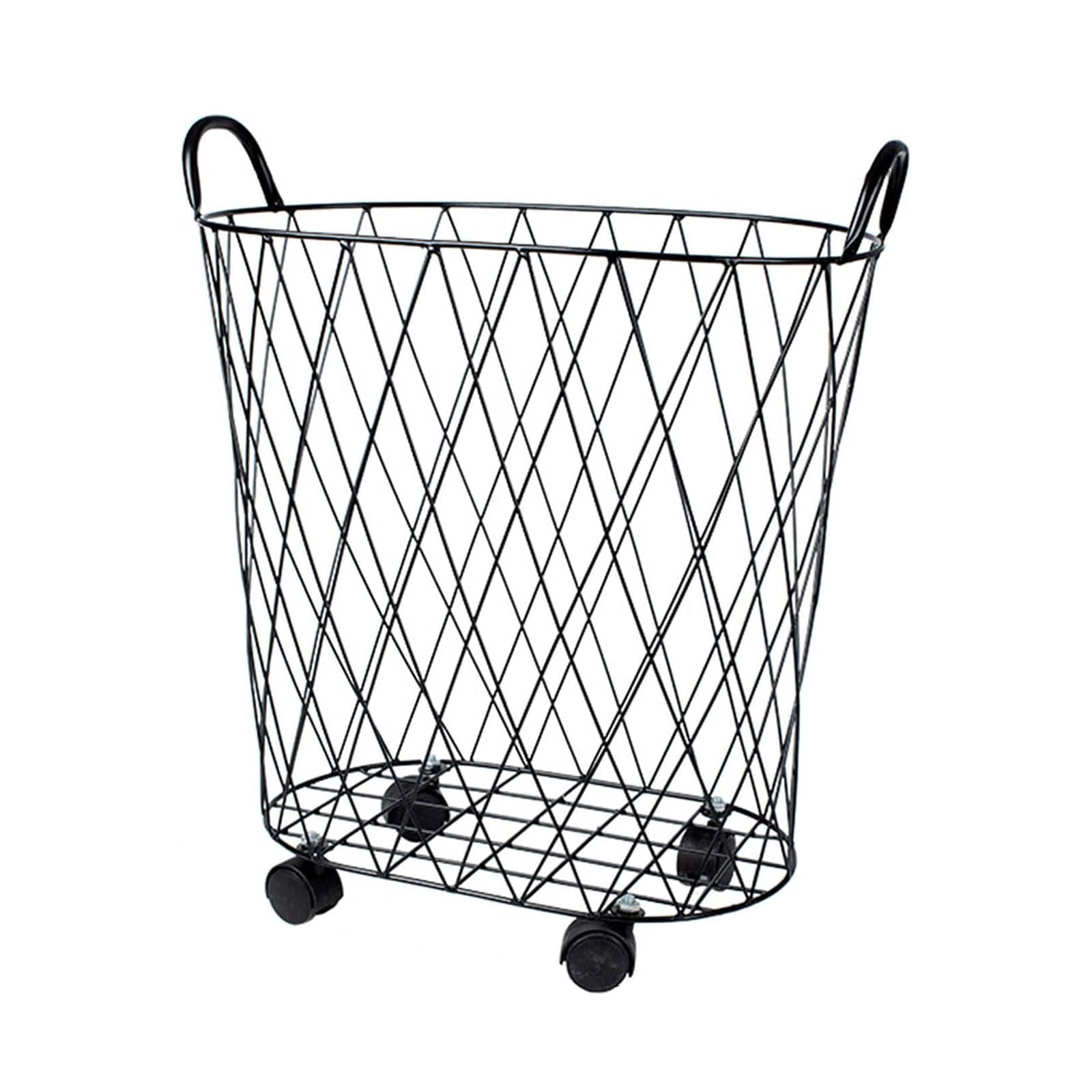 Kosz na Pranie Nordic luxe wasmand metalen draadframe wasmand ijzeren kunst vuile kleren mand duurzame speelgoedorganizer voor woonkamer badkamer Pojemnik