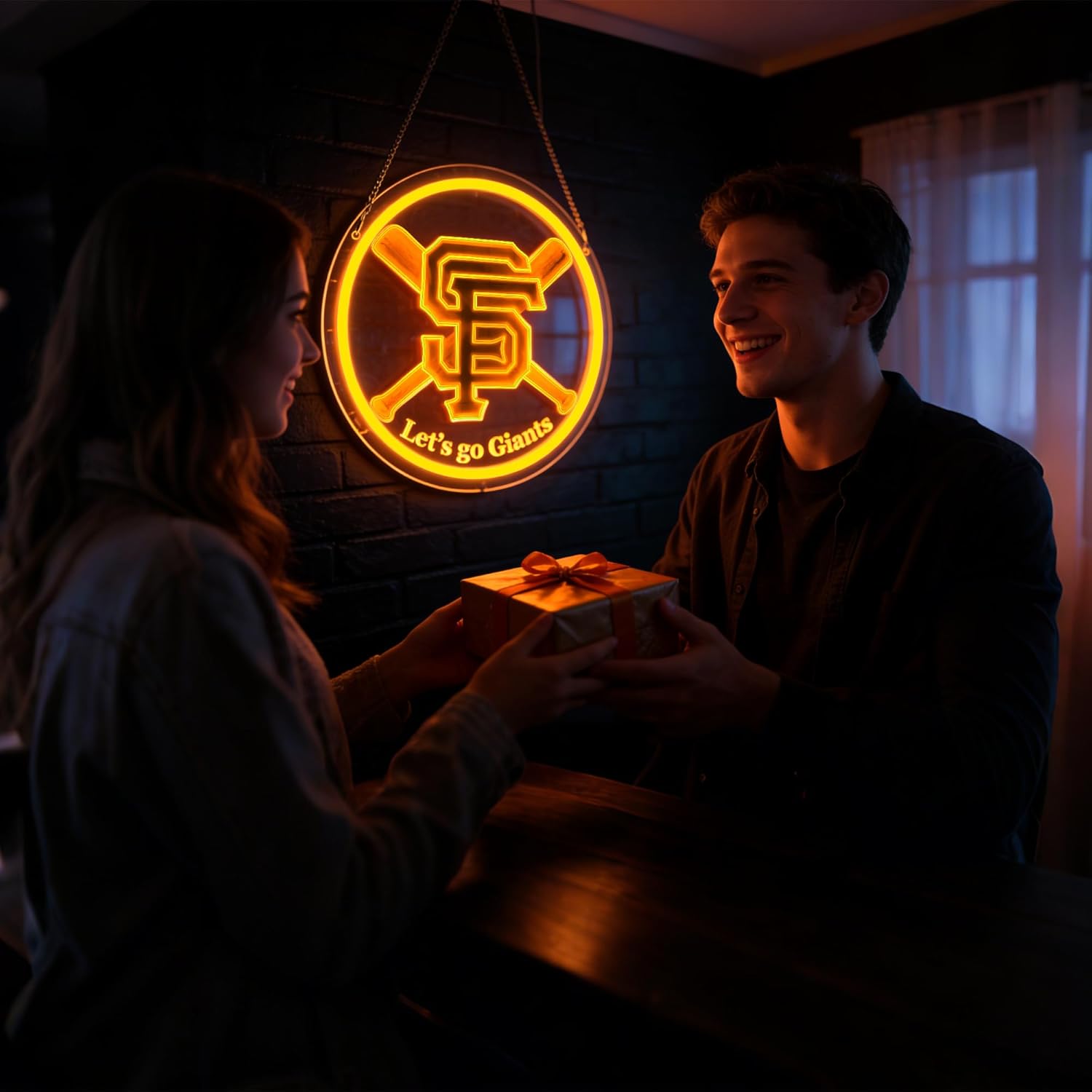 Baseball Neon Sign for Wall Decor Dimmable Baseball Team Neon Light for Man Cave Birthday Gifts for Fans Led Sport Sign for Sport Bar Club Party Garage Boys Bedroom Decor Art Size 11.8 * 11.4(FMA090)
