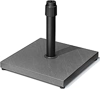 Enjoymyhome 45lbs Heavy Duty Patio Umbrella Base Stand - Wind-Resistant Grey Stand for 1.4-1.9" Poles, Deck Poolside Balcony