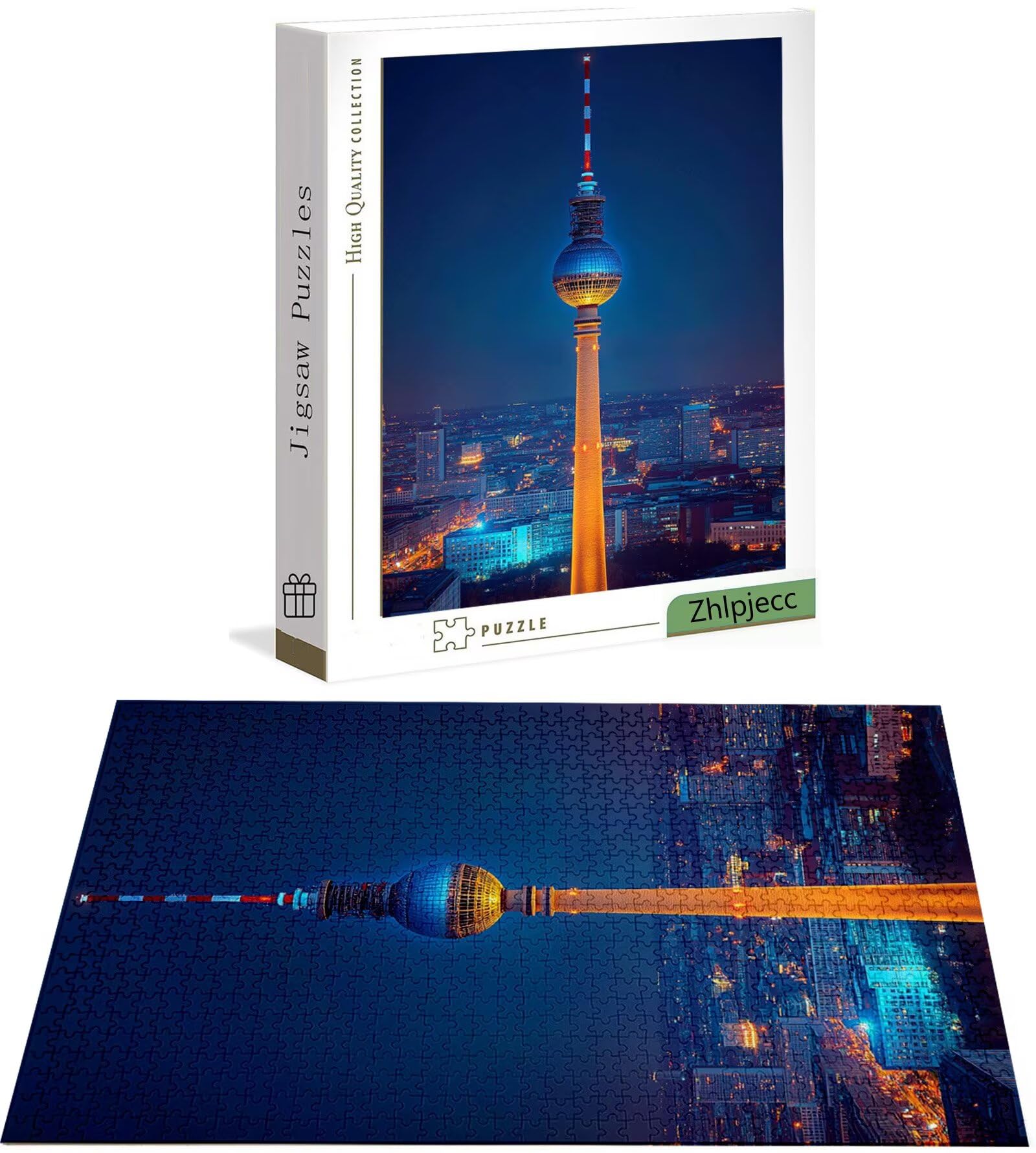 Puzzle 3000 sztuk miasta, 3000 sztuk puzzli krajobraz dla dorosłych i nastolatków, drewniane puzzle z wykwintnym opakowaniem, rodzinne gry edukacyjne, prezenty świąteczne do domu H-7077