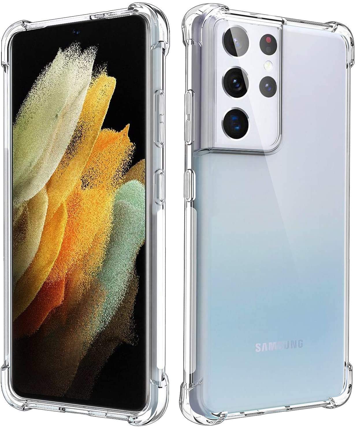 SmartLike Silicone Samsung Galaxy S21 Ultra,[Bumper] Exclusive Transparent Back Cover Clear Thin Case For Samsung Galaxy S21 Ultra (B08T5V897S) Amazon Price History, Amazon Price Tracker