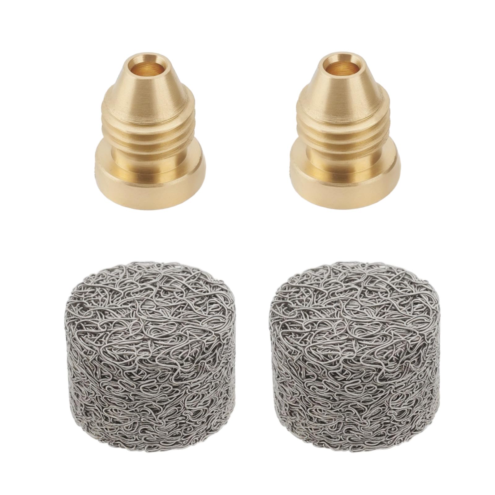 Be In Your Mind 2Sets 0.9mm Brass Foam Cannon Orifice Nozzle Tips with Foam Maker Suitable for Snow Foam Lance Replacement Parts 3000 PSI
