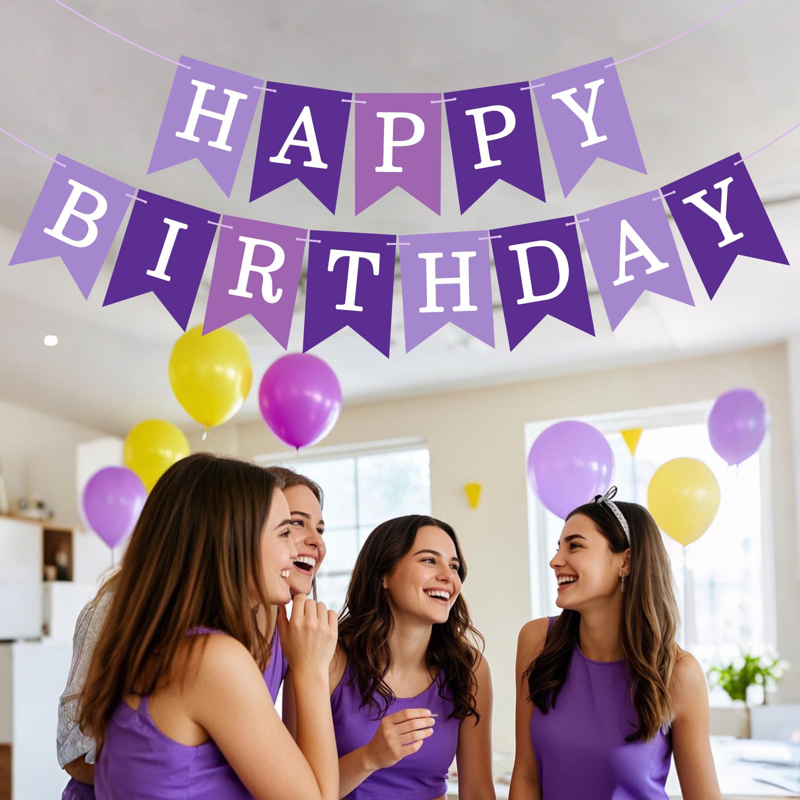 Letrero de feliz cumpleaños, guirnalda de cumpleaños, pancarta de pared para puerta, bandera para mujeres, hombres, niños, niñas, decoración de fondo de fiesta de cumpleaños, letras personalizadas