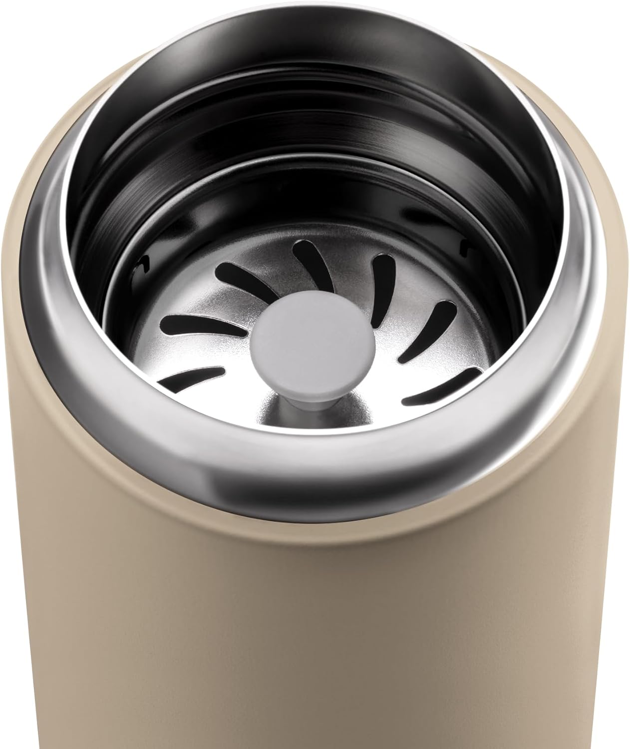 Fellow 16 oz Carter Move Travel Mug - Vacuum-Insulated Stainless Steel Travel Coffee Mug - Coffee Tumbler with Ceramic Interior and Splash Guard - Sand Dune - Image 5