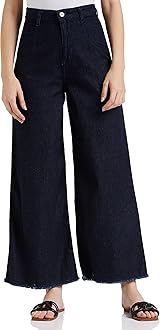 AKA CHICWomen's Loose Fit Jeans (AKCB 1036_Navy Blue_36_Navy Blue_36)