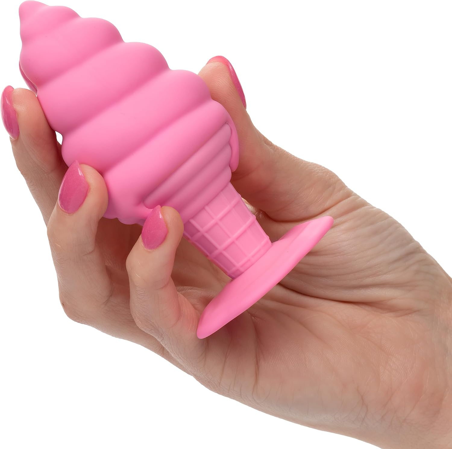 CalExotics Naughty Bits Yum Bum Ice Cream Cone Butt Plug, Multi-Colored