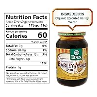 Vista 2 de Eden Foods - Jarabe de malta de cebada orgánica, 20 onzas, paquete de 3