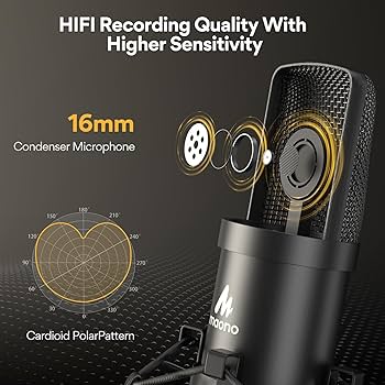 miuna　マイク Amazon.com: USB Microphone, MAONO 192KHZ/24Bit Plug & Play