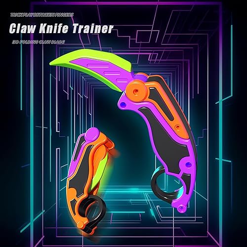 Miniatura 4 de Cuchillo antiestrés 3D, cuchillo de mariposa de juguete, cuchillo de juguete, divertido y atractivo, juguete antiestrés perfecto para aliviar la