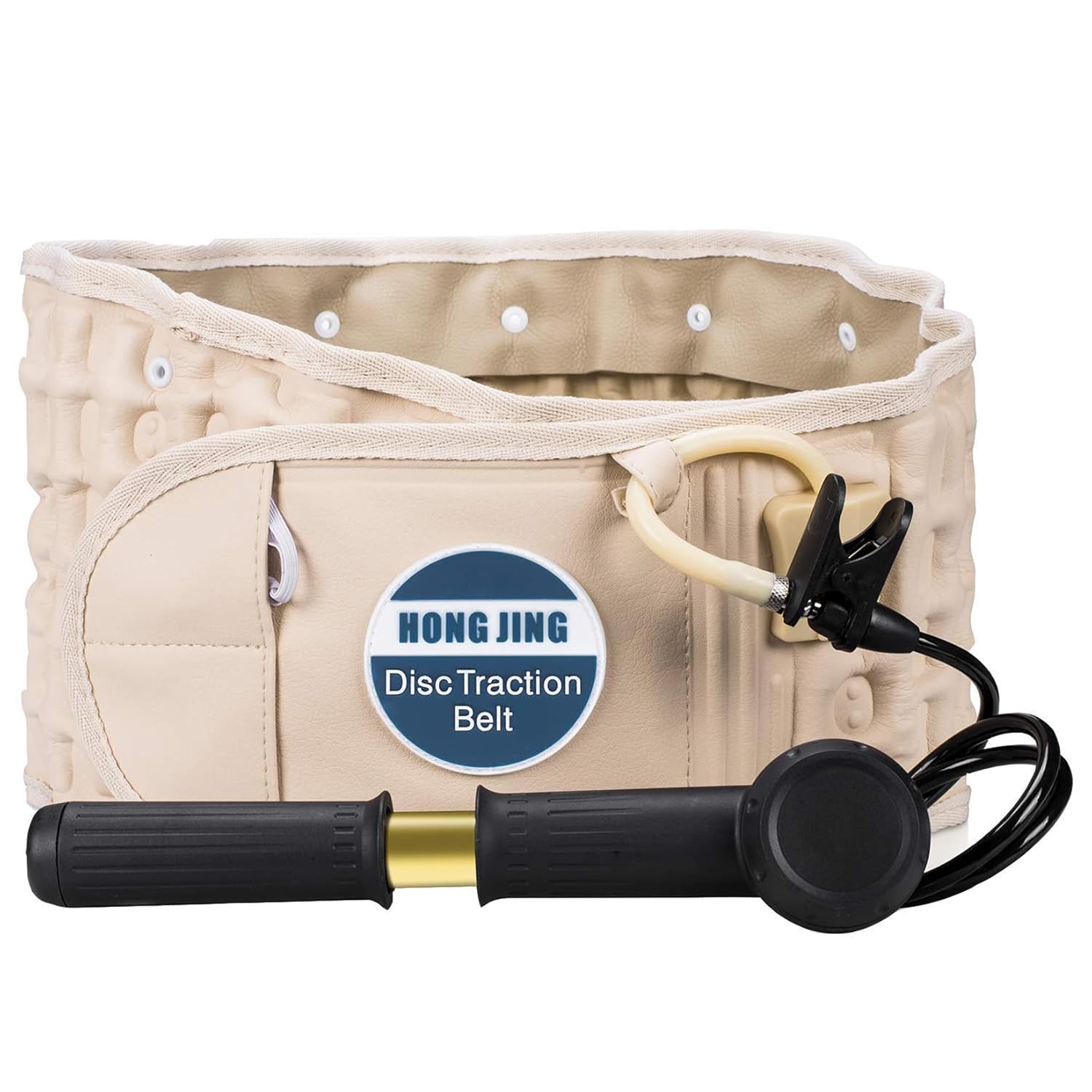 HONGJING Decompression Back Belt Lumbar Support Inflatable for Back Pain Relief Lower Back Traction Device - Reset Lumbar Spine, One Size fits 29-49 Waist