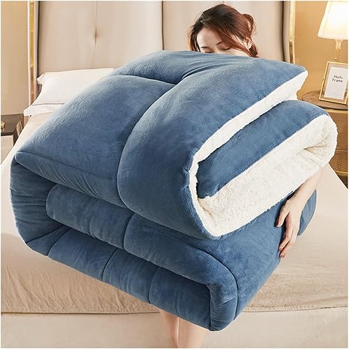Miniatura 7 de ZTGL Elegant Comfort - Manta de cama pesada de alta calidad, reversible, edredón alternativo de plumón sintético, colcha de terciopelo de cordero