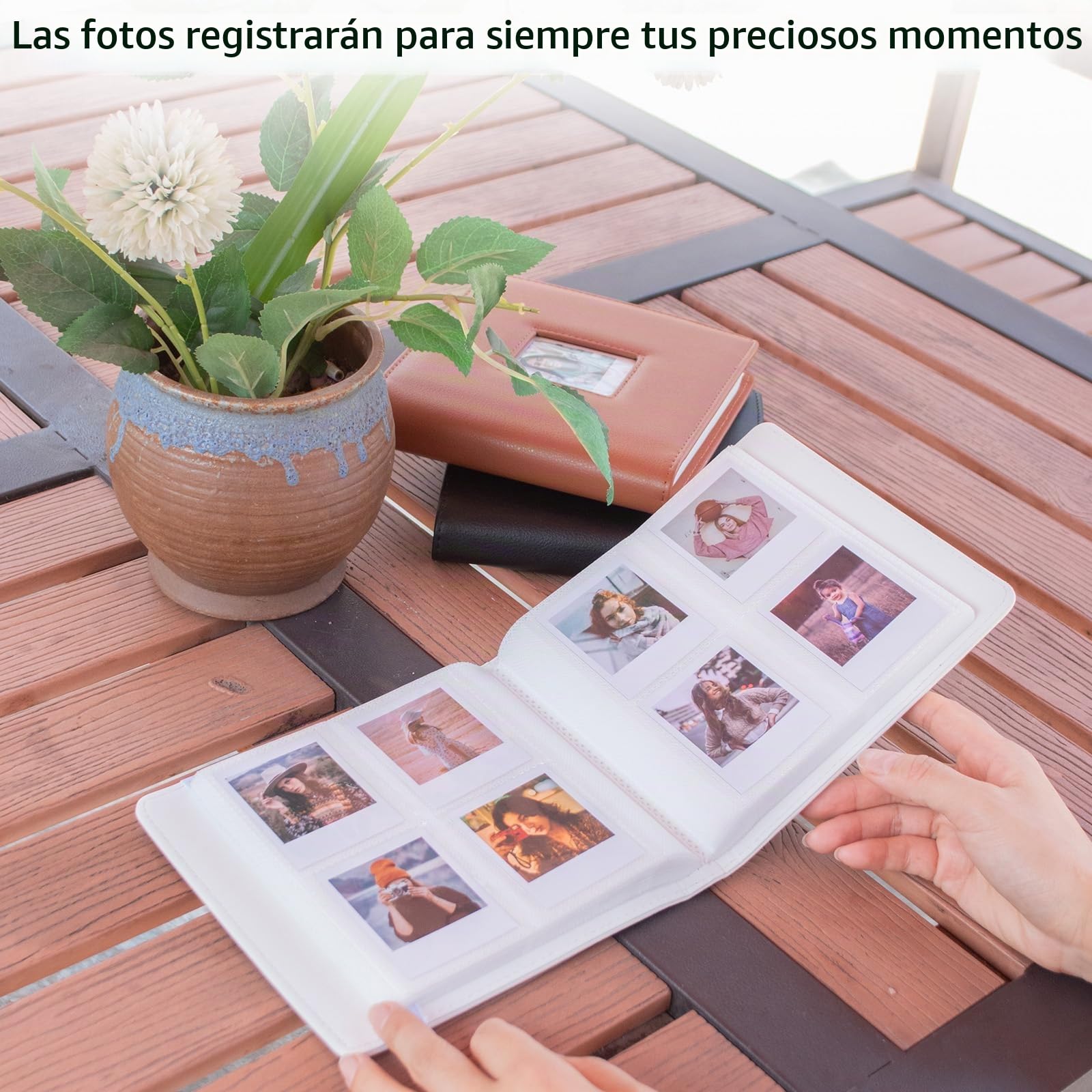 MUZIRI KINOKOO Álbum de fotos de 288 bolsillos para cámara instantánea Polaroid GO, álbum de gran capacidad de piel sintética para cámara Polaroid GO, álbum de fotos de recuerdo de 2.62 x 2.12