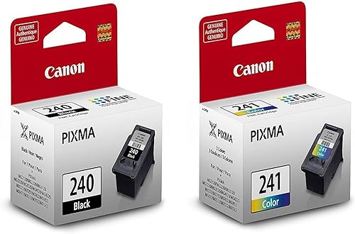 Canon Cartuchos de tinta de color negro y CL-241 Pixma PG-240
