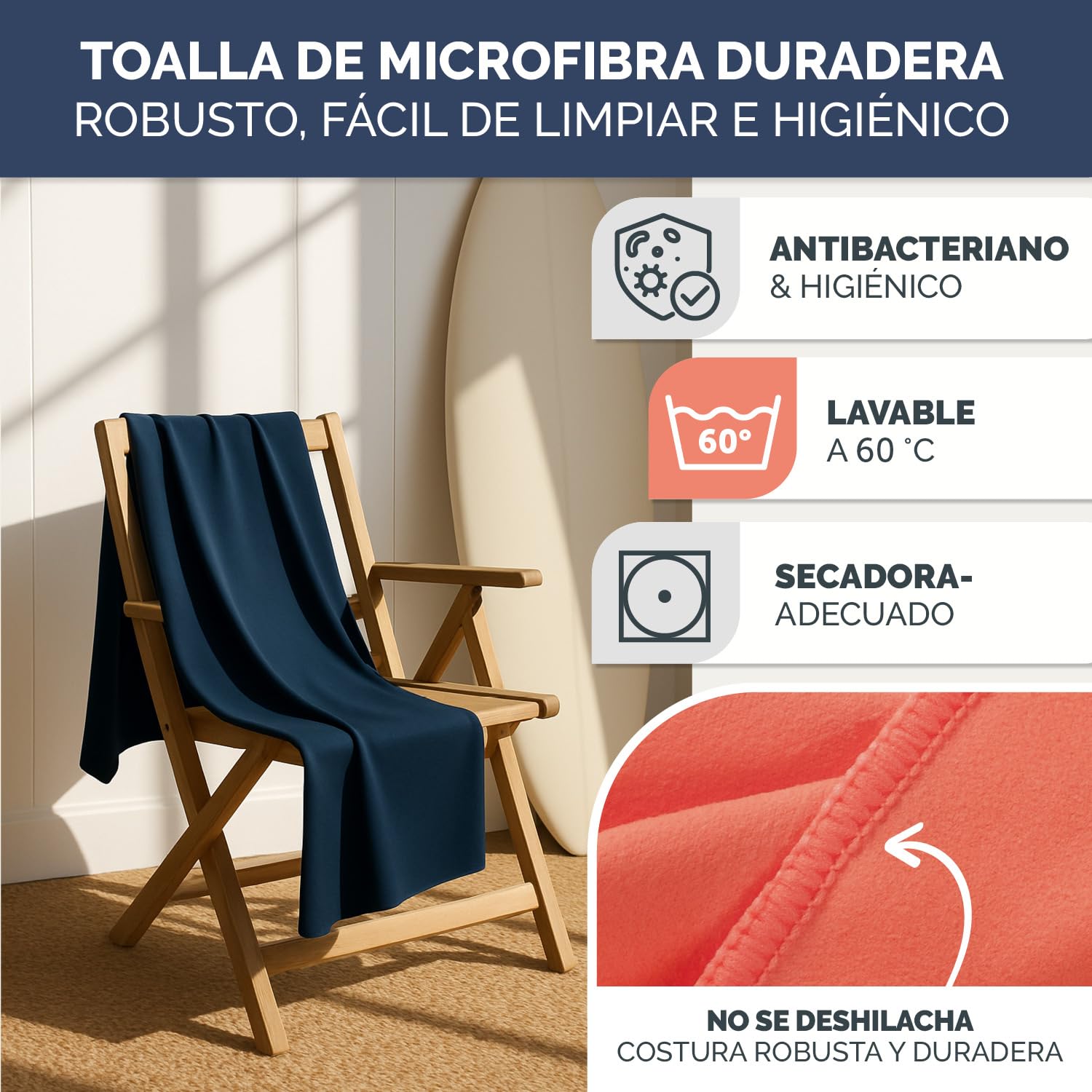 Blumtal Set de 2 Toallas de Microfibra - 80x40 cm, Secado Rápido para Gimnasio - Pequeña, Rojo