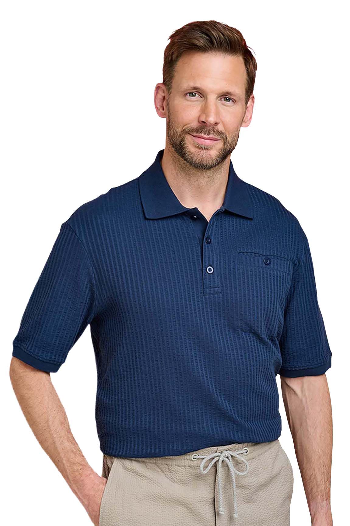 Pegasus - Men's Polo Shirt - Navy - 2XL - Cotton