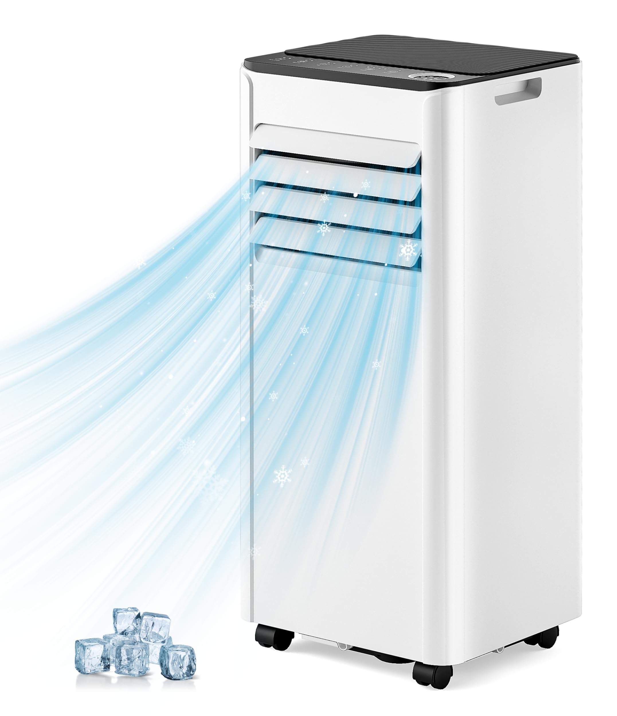 EUHOMY 10,000 BTU Portable Air Conditioners with Remote, 3-1 Standing Smart Cooling AC with Dehumidifier, Fan, Air Conditioner Cools Room up to 450 sq.ft, 4 Modes, 24-hour timer, LED Display, Bedroom