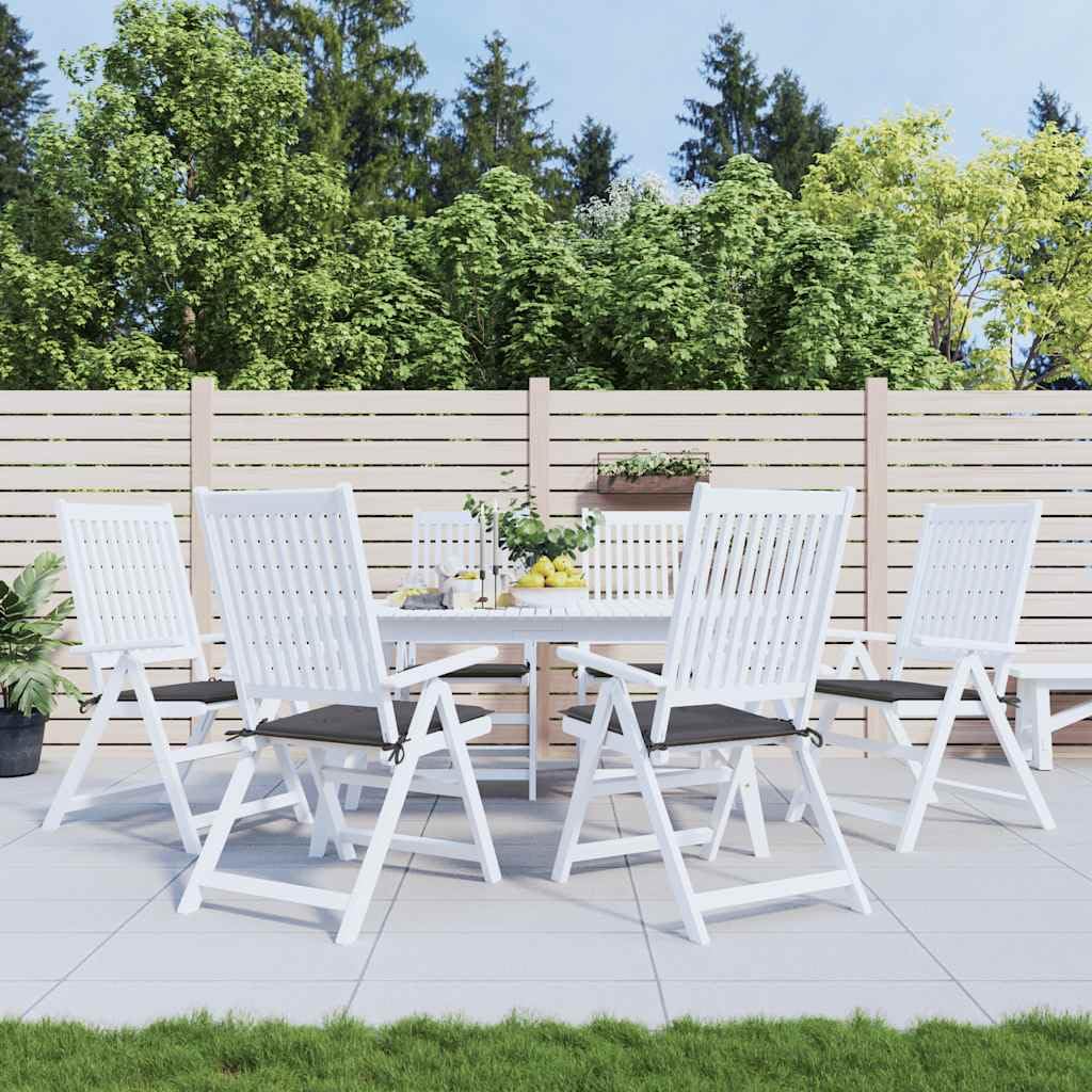 Coussin de chaise de jardin de qualité supérieure lot de 6 anthracite Oxford