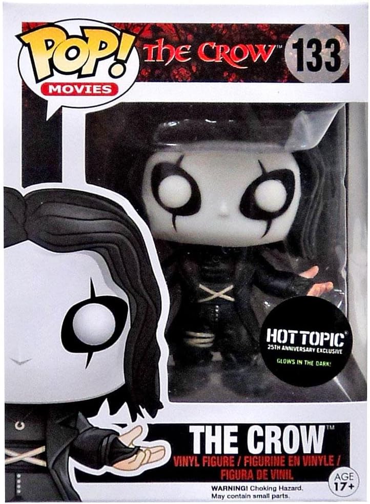 Funko Pop! Movies: The Crow 25th Anniversary Glow in the Dark Hot Topic Exclusive