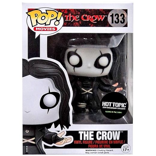 Funko Pop! Movies: The Crow 25Th Anniversary Glow In The Dark Hot Topic Exclusive