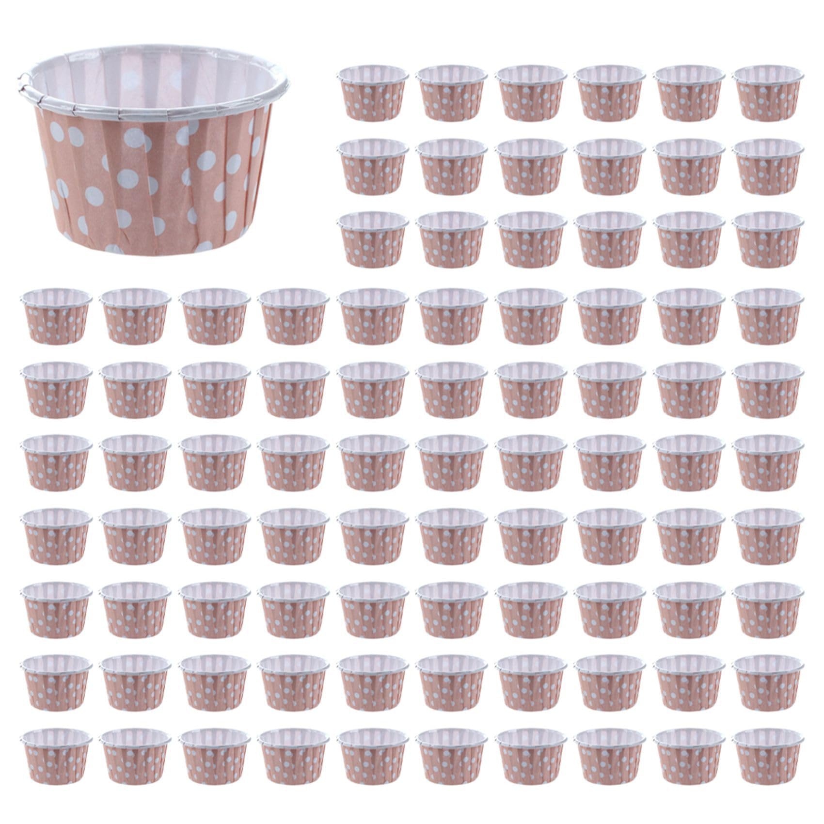 Hndhbfgrt 300X Cupcake Wrapper Paper Cake Case Baking Cups Liner Muffin Pink