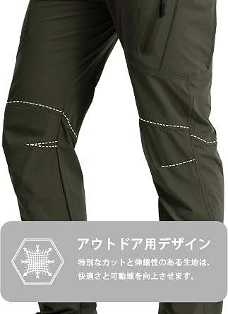 TACVASEN Men's Cargo Pants, Summer, Quick Dry Pants, Outdoor, Climbing, Work