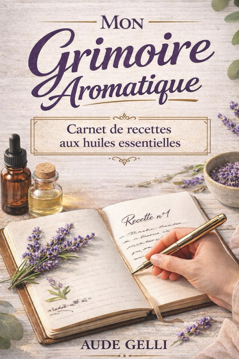 Mon Grimoire Aromatique: Carnet de recettes aux huiles essentielles