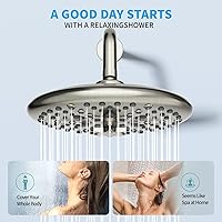 Vista 5 de EMBATHER Juego de grifos de ducha – Sistema de ducha de cabezal de lluvia con combo completo de mano de alta presión y kit de ajuste de válvula