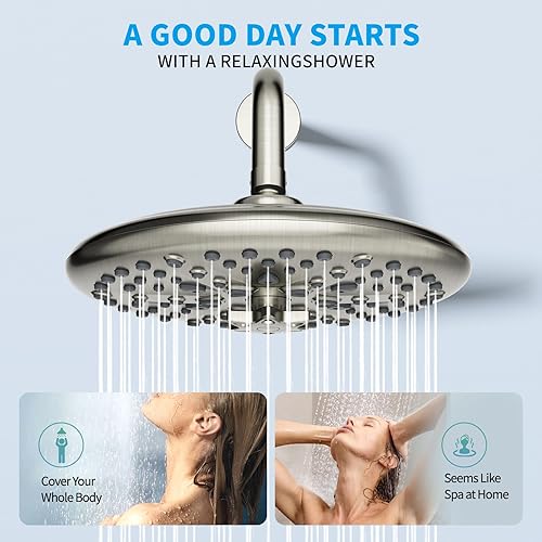 Miniatura 5 de EMBATHER Juego de grifos de ducha  Sistema de ducha de cabezal de lluvia con combo completo de mano de alta presión y kit de ajuste de válvula