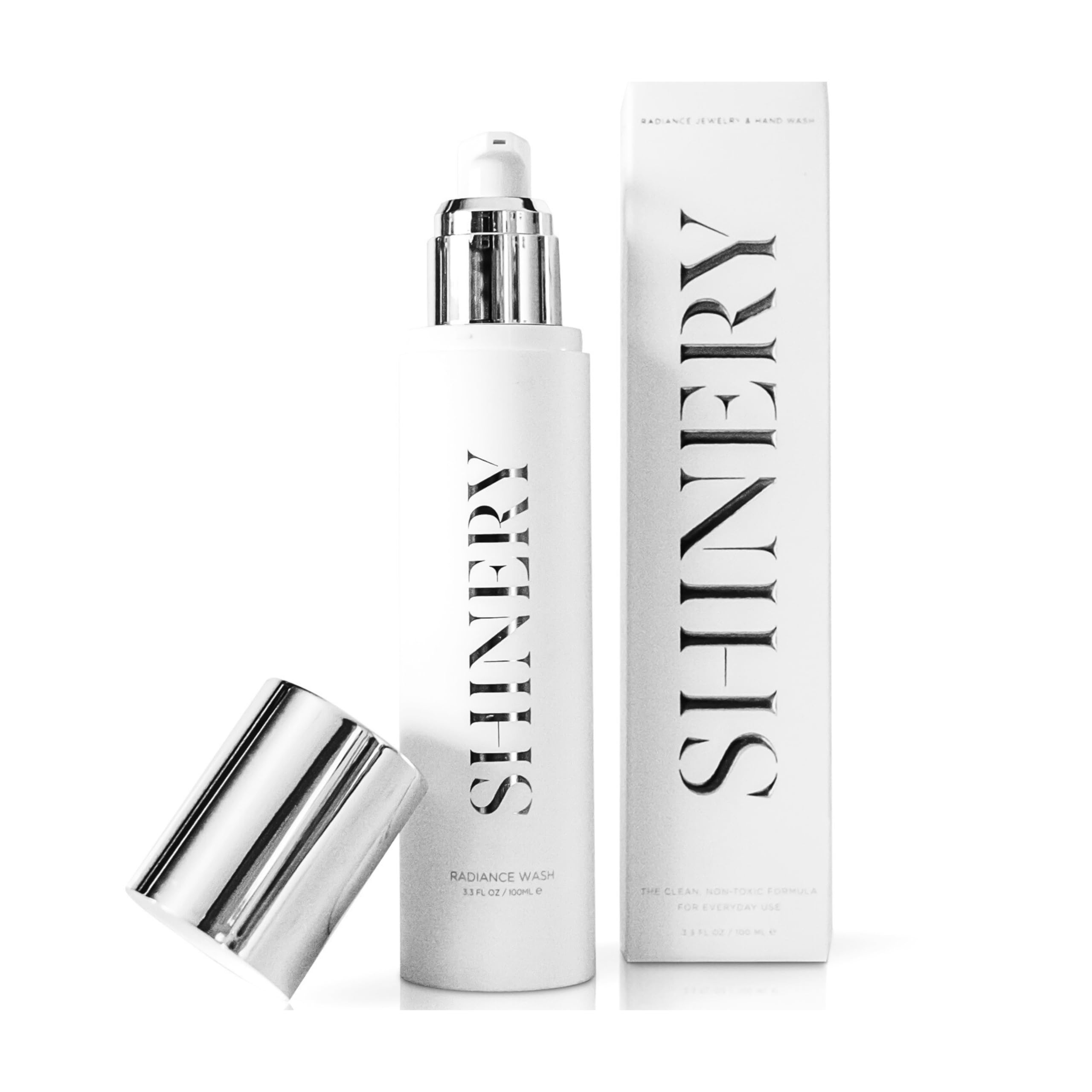 Shinery Jewelry Wash - Jewelry Cleaner Hand Wash Solution Plant-Based Ring Cleaner Safe All Metals Stones No Removing