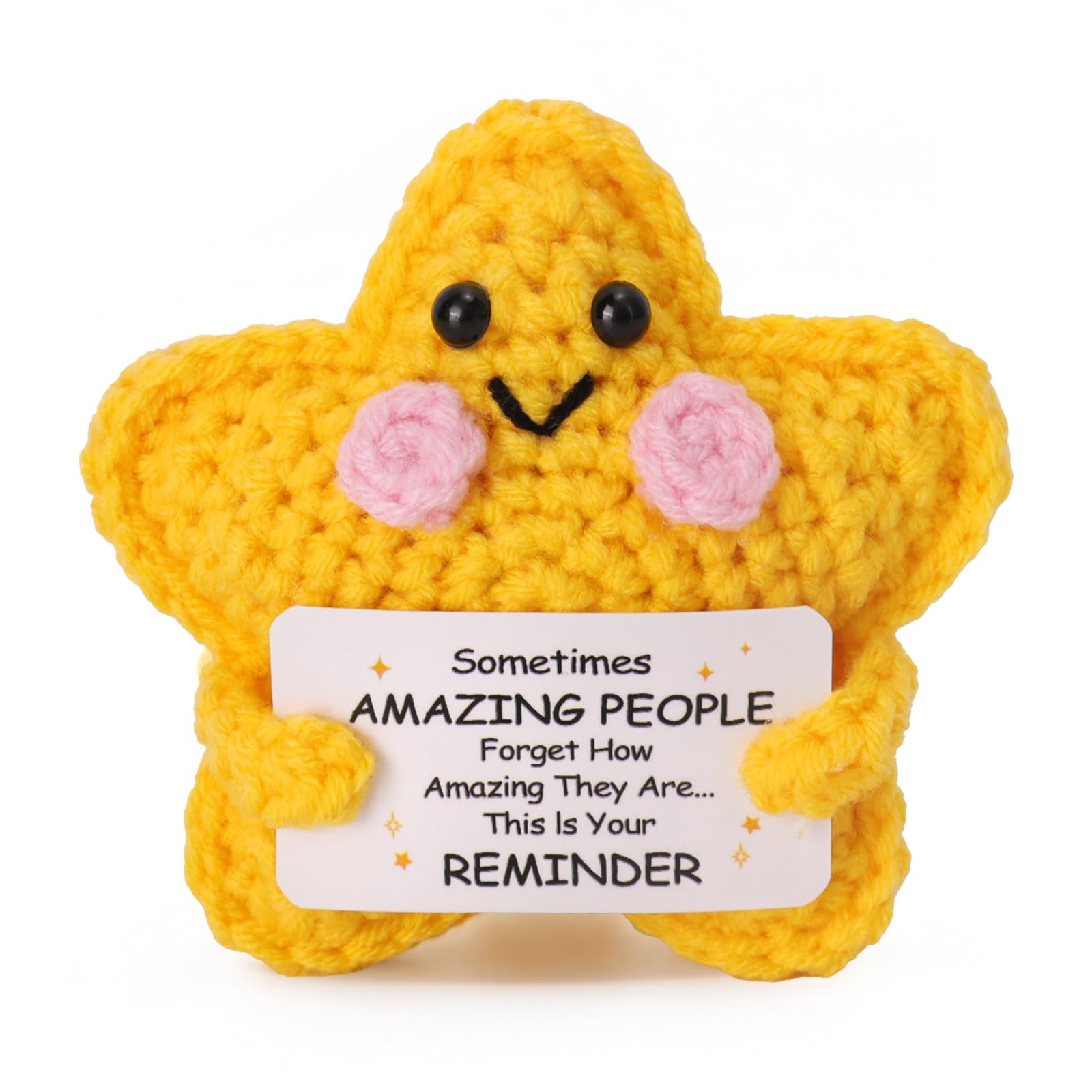 Thank You Gift, Handmade Crochet Star, Thank You Gifts For Women, Leaving Gifts For Colleagues Women,Thank You Teacher Gifts, Emotional Support Gift, For Women's Men Friends Teacher Nurse — image 1