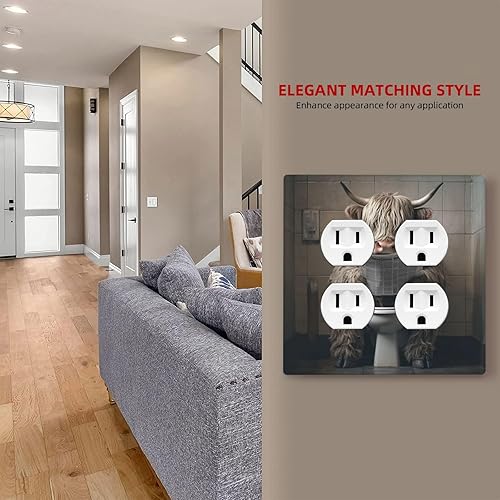 Vista 979 de Cubiertas decorativas de salida de estrella de mar playera, tablero de madera azul de concha de mar de 1 banda, decoración individual GFCI, placa