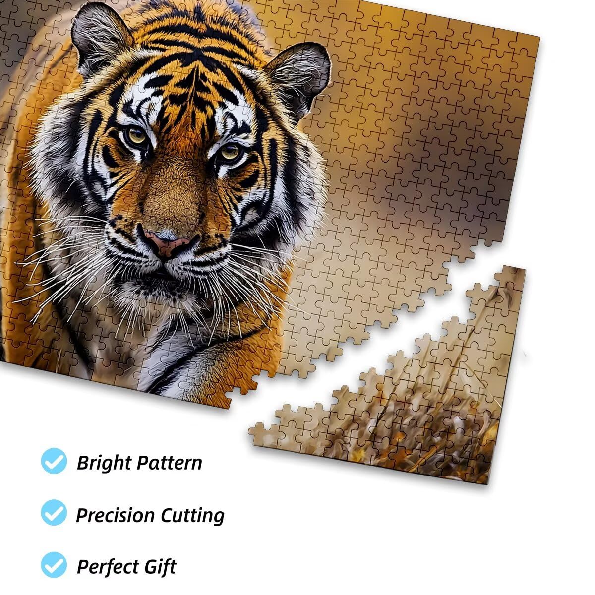 Puzzle 5000 sztuk Tygrys Puzzle Zwierzęta Wymiary 156x105 cm Puzzle dla Dorosłych Kreatywna Rozrywka, Śmieszne Klasyczne Puzzle Zabawki Edukacyjne Oryginalne Prezenty Dla Kobiet H-40