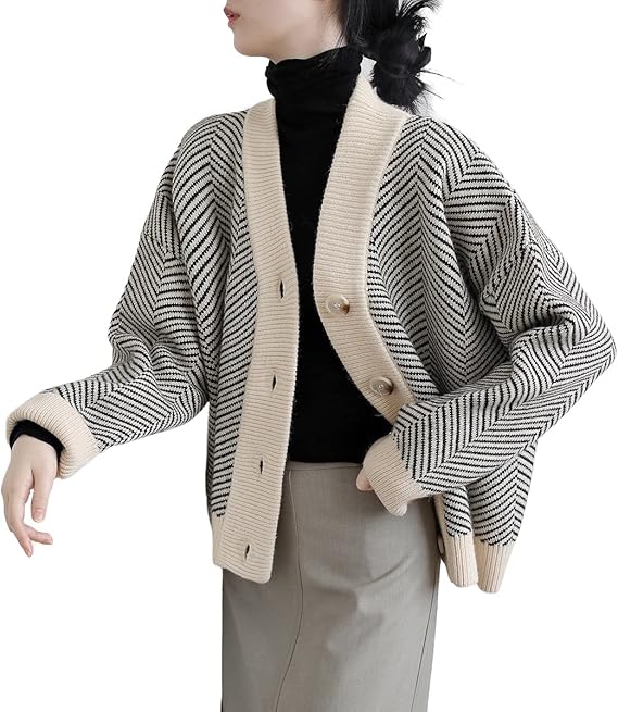 Amazon ヘリンボーン柄 カーディガン レディース ニット 可愛い セーター Vネック 長袖 ゆったり 大きいサイズ トップス オフィス 春秋冬 カジュアル アイボリー カーディガン ボレロ 通販 Amazon ヘリンボーン柄 カーディガン レディース ニット 可愛い セーター Vネック 長袖 ゆったり 大きいサイズ トップス オフィス 春秋冬 カジュアル アイボリー カーディガン ボレロ 通販