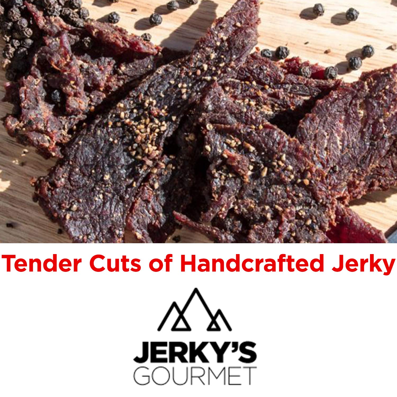 Black Pepper Grass Fed Beef Jerky - 100 Calorie Snacks, Gourmet, Healthy, Low Carb, High Protein - Keto Friendly & Gluten Free (3 Packs)