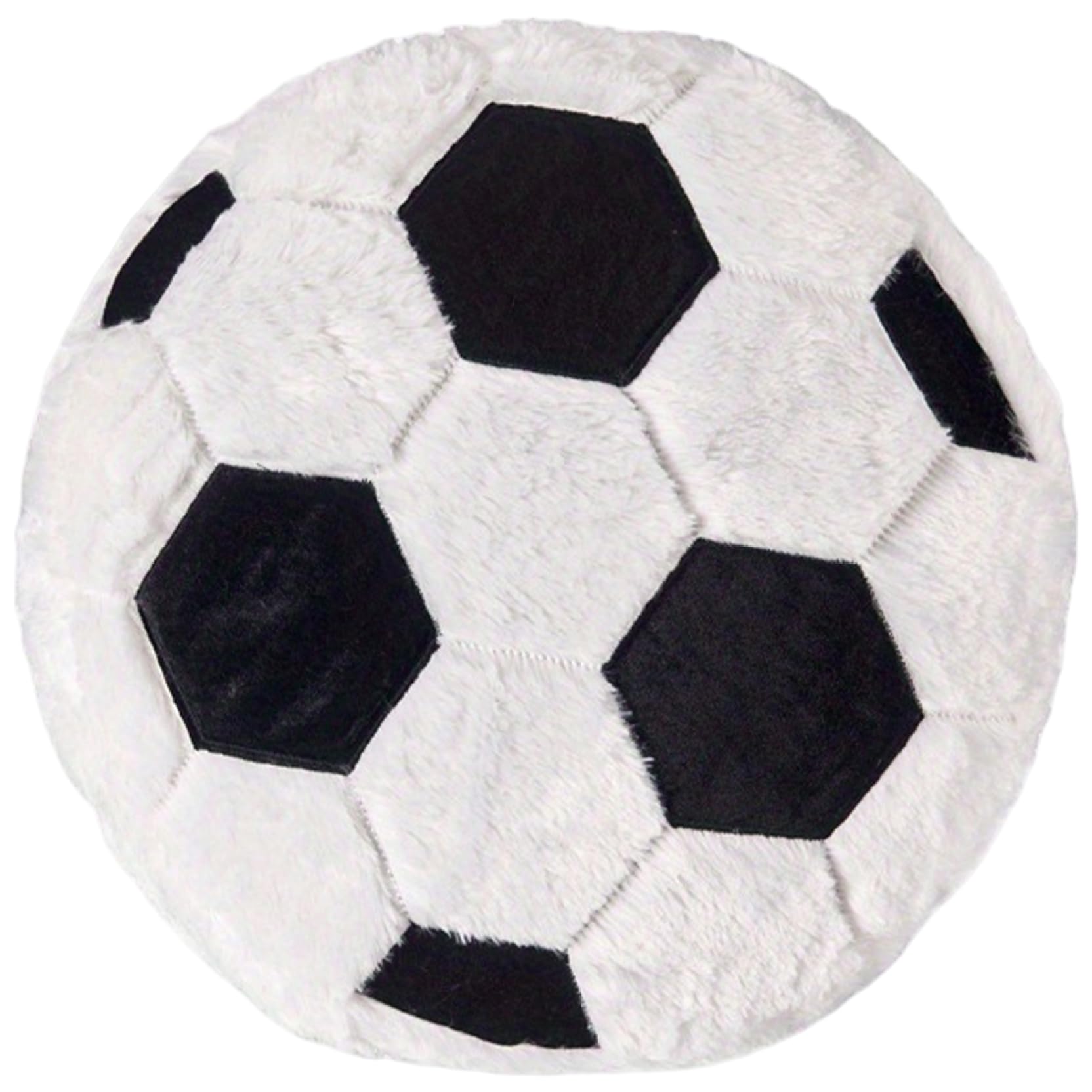Ameble Football Pillow 14" Soft Stuffed Toy Fluffy Simulation Soccer Pillow Creative Comfortable Short Plush Soccer Ball for Couch Home Decor Football, Throw Pillows