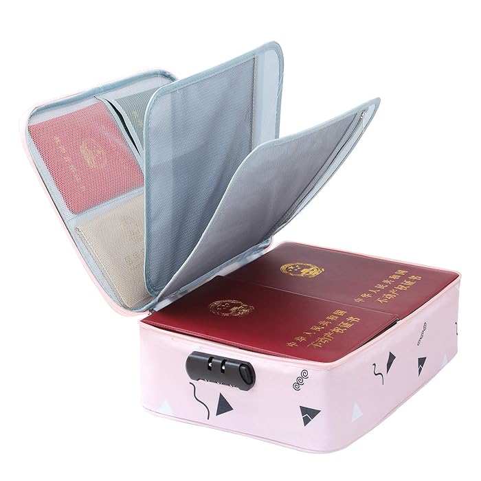 Buy IMHO Document Organizer Bag 4 Layer File Storage Case with Lock