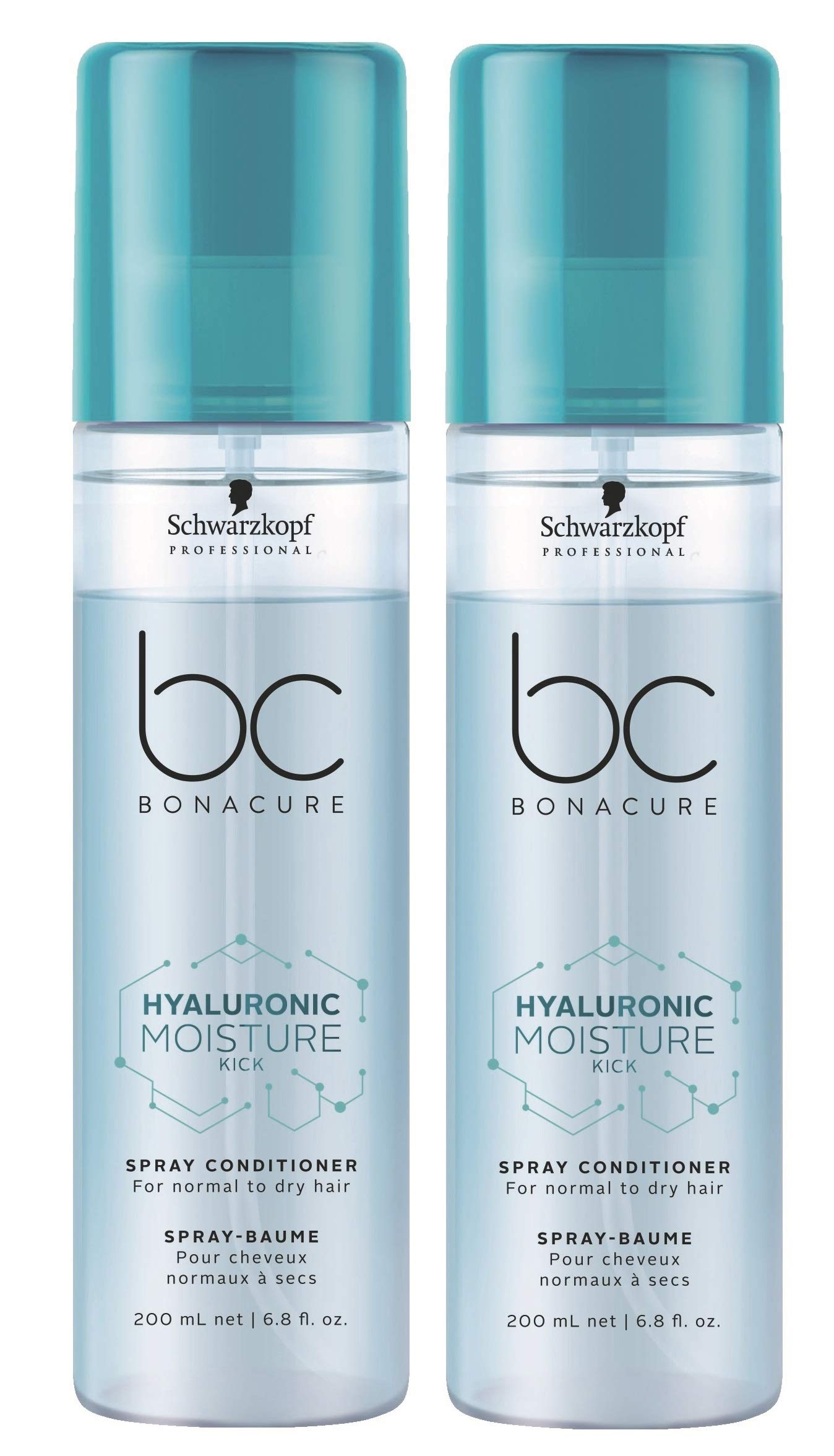 Schwarzkopf BC Bonacure Hyaluronic Moisture Kick Spray Conditioner 200ml Double
