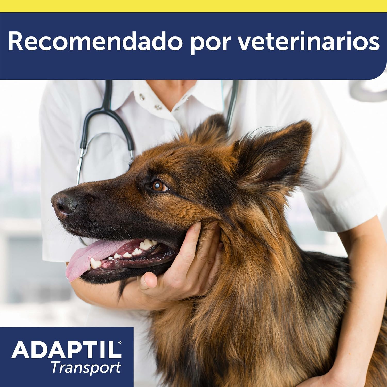 Adaptil Pack Antiestrés para Cachorros - Collar Junior + Spray Transport 60 ml - Calma y Seguridad - Reduce Miedos y Ansiedad - Ideal para Adaptación, Aprendizaje y Viajes