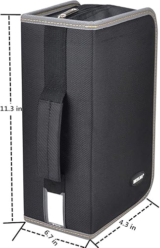 Miniatura 9 de Funda para CD y DVD, capacidad de 128 unidades, almacenamiento de DVD, soporte para discos de CD, estuche de CD, carteras VCD, estuche para medios