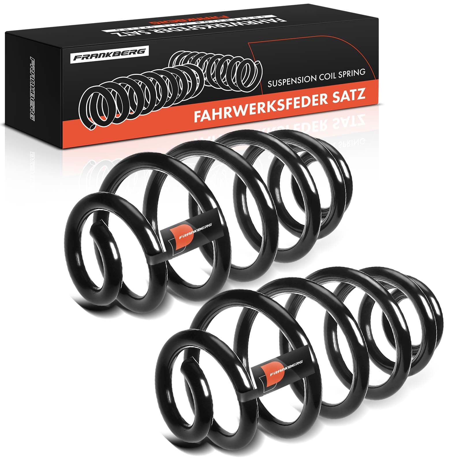 Frankberg 2x Muelles de chasis Muelles de suspensión Compatible con A4 8E2 A4 8EC Replace# RH6575