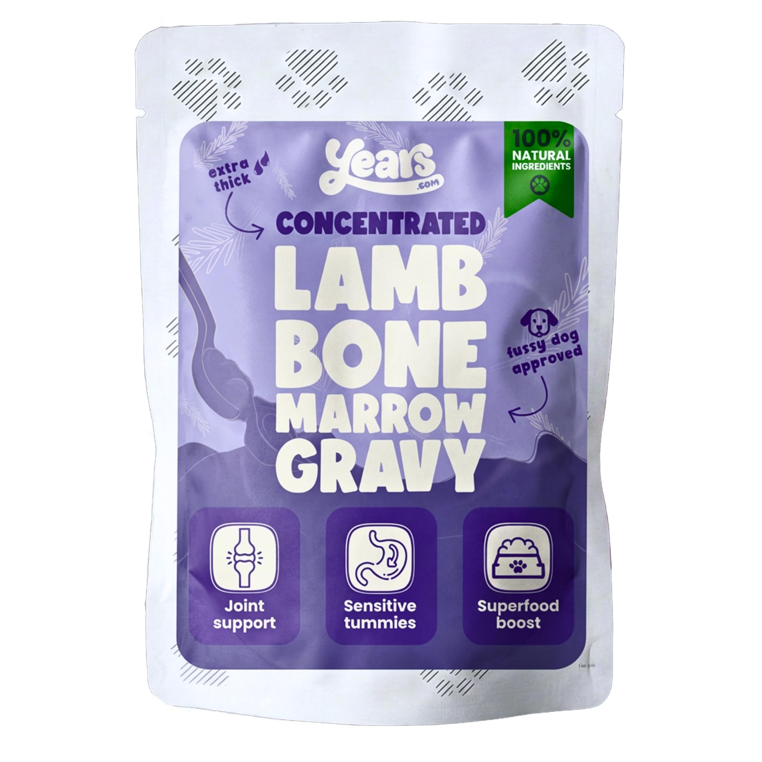 YEARS Organic Lamb Gravy Dog Food Topper | Liquid Concentrate Bone Broth for Dogs | Collagen for Joint Support, Gut Health & Sensitive Tummies - 100ml โ image 1