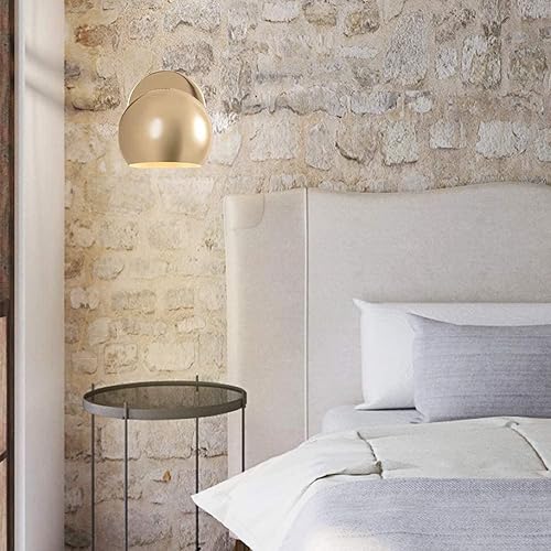 Miniatura 2 de Apliques de pared dorados a pilas, 1 paquete, con control remoto, regulable, funciona con pilas, sin cables, fácil de instalar, para pared de TV,