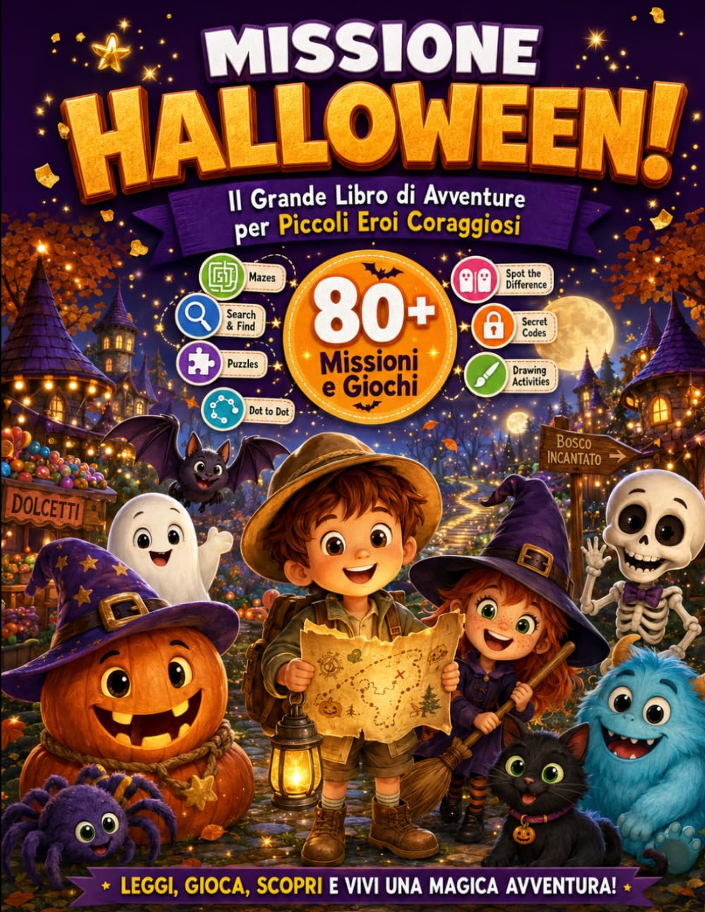 MISSIONE HALLOWEEN!: Il Grande Libro di Avventure per Piccoli Eroi Coraggiosi