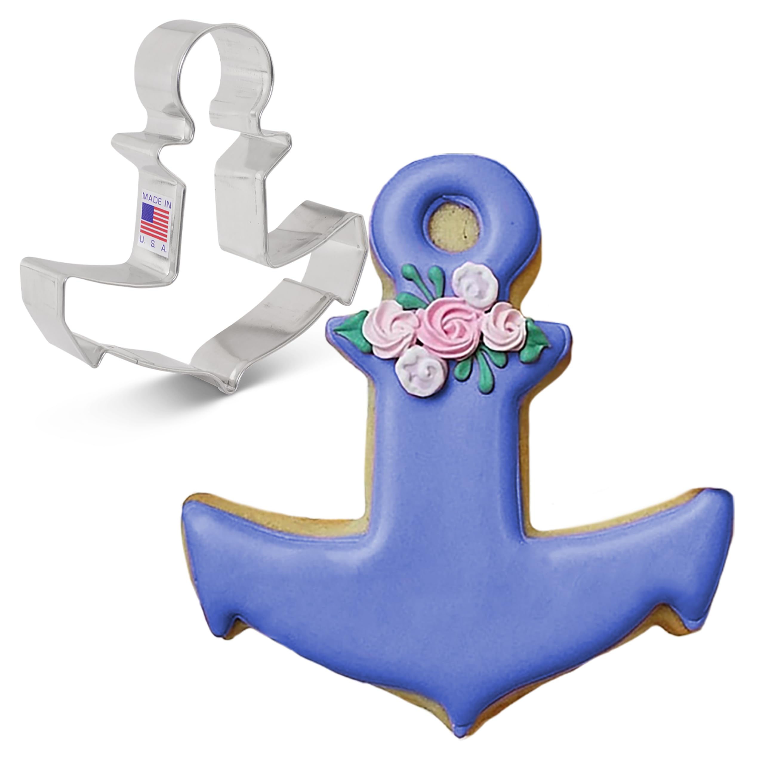 Anchor Cookie Cutter, 4.25" Made in USA by Ann Clark