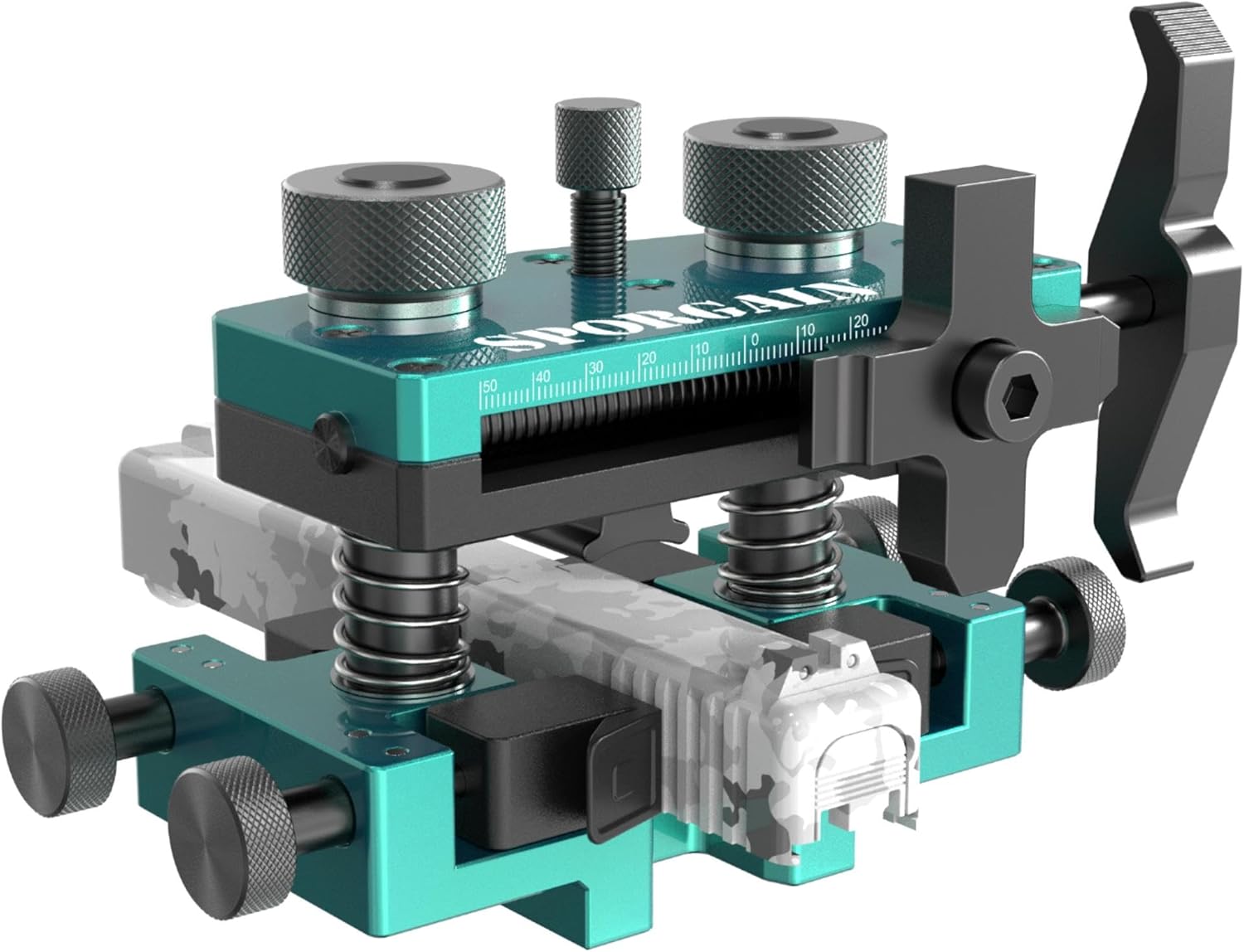 SporGain [Updated] New Model Pistol Sight Pusher Tool with Heavy-Duty Construction for Handguns Front Rear Sight Removal Adjustment