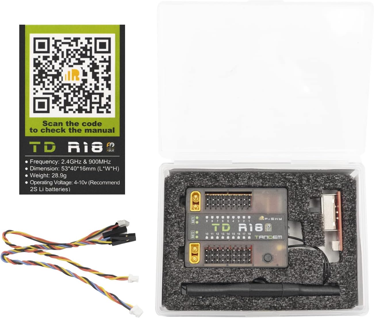 FrSky TD R18 Package Contents