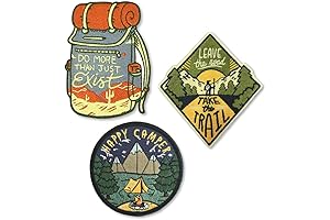 O'Houlihans-Inspired Embroidery Patch Trio for Adventure Enthusiasts